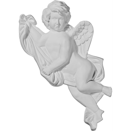 Ekena Millwork 10 5/8"W x 9 3/8"H x 1 1/8"P Seville Angel Corner Onlay, Right ONL10X09X01SE-R